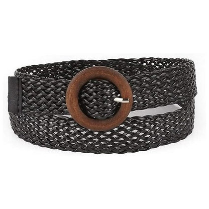 Braided Belt in Chocolate