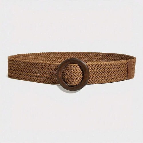 Braided Belt in Brown