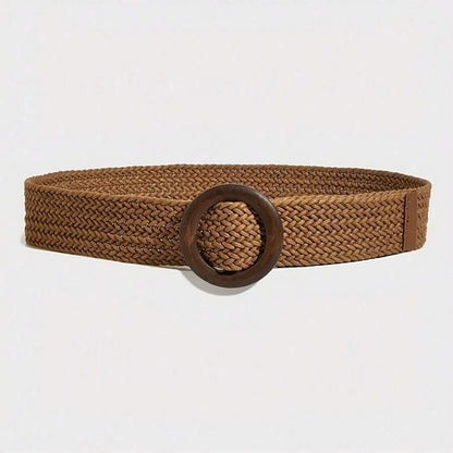Braided Belt in Brown