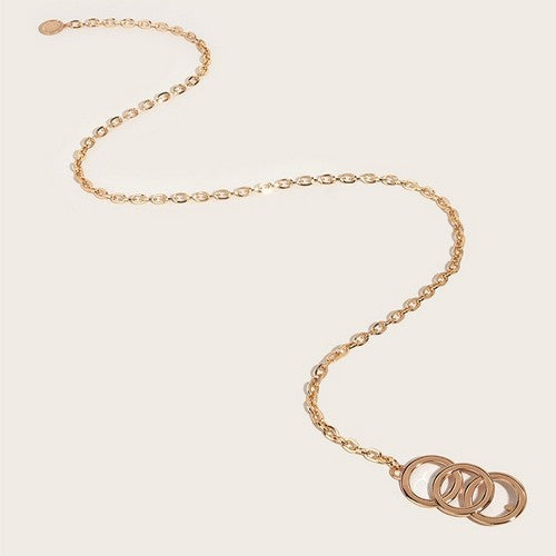 Triple O Chain Belt in Gold