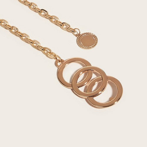 Triple O Chain Belt in Gold