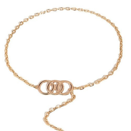 Triple O Chain Belt in Gold