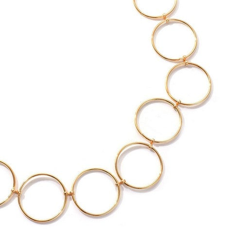 Circle Chain Belt in Gold