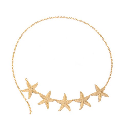Starfish Chain Belt in Gold