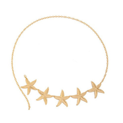 Starfish Chain Belt in Gold