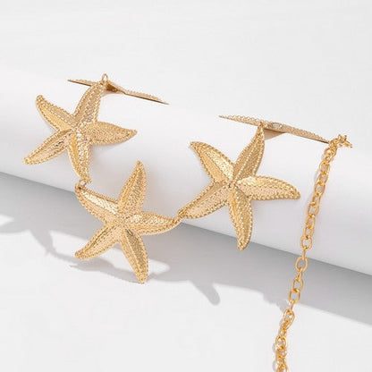 Starfish Chain Belt in Gold