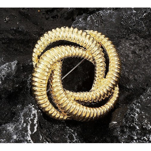 X0352 Twisted Spring Brooch