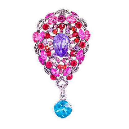 Air Balloon Rhinestone Brooch