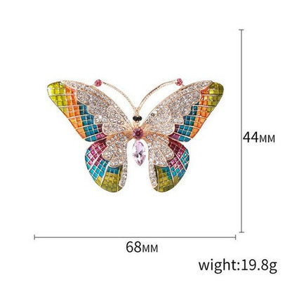 Butterfly Rhinestone Brooch