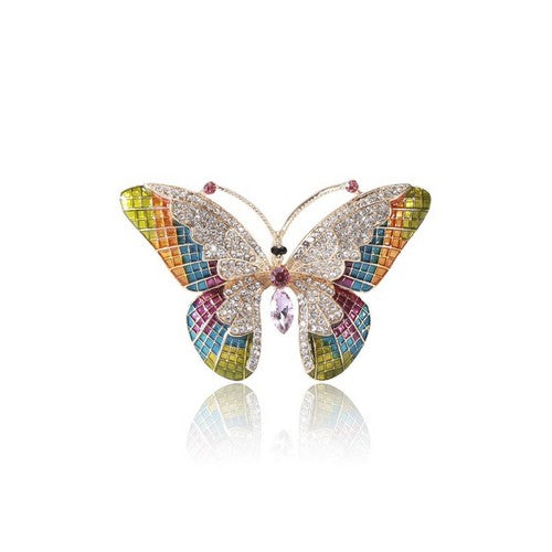 Butterfly Rhinestone Brooch