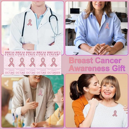 Breast Cancer Awareness Lapel Pin in Pink Rhinestone