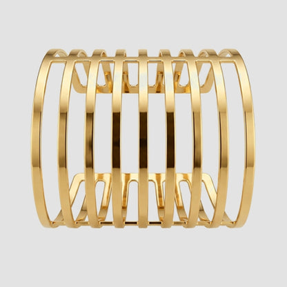Slotted Cuff Bracelet in Gold
