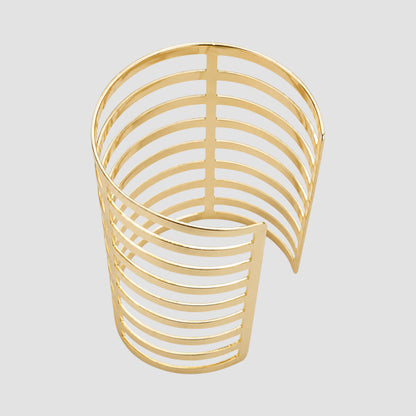 Slotted Cuff Bracelet in Gold