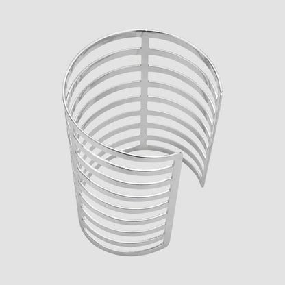 Slotted Cuff Bracelet in Silver
