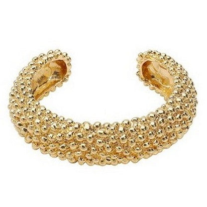 Chunky Bead Cuff Bracelet in Gold