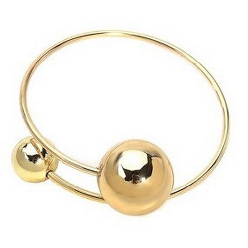 Ball Bangle Bracelet in Gold