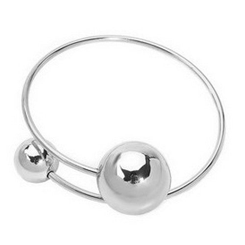 Ball Bangle Bracelet in Silver
