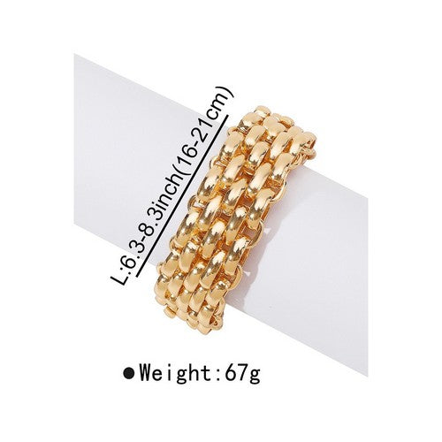 Multi Link Chain Bracelet in Gold