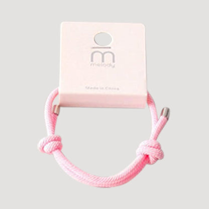 Knotted Cord Bracelet in Pink