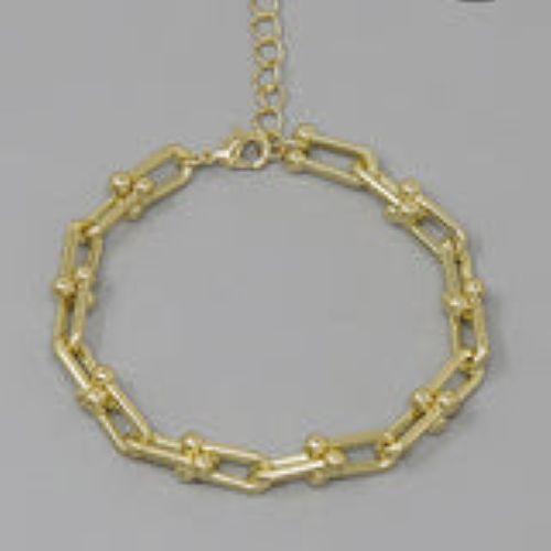 18K Gold Filled Horsebit Link Bracelet