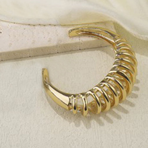 Spiral Cuff Bracelet in Gold