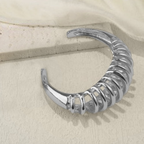 Spiral Cuff Bracelet in Silver