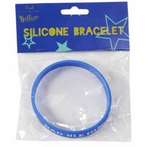 Dad In A Billion Silicone Bracelet in Blue