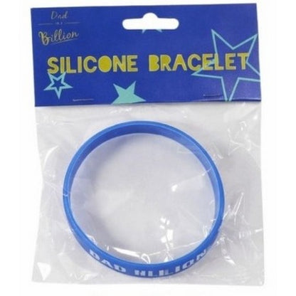 Dad In A Billion Silicone Bracelet in Blue