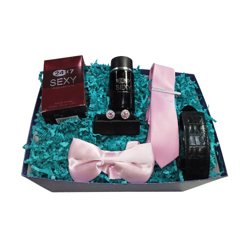 Shades of Pink Mens Gift Basket ($270 Value)