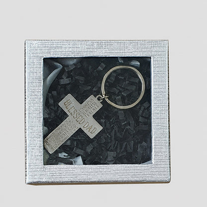 Blessed Dad Keyring Gift Box (Value $37)