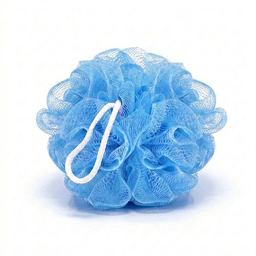 Celavi Loofah Bath & Shower Puff in Blue