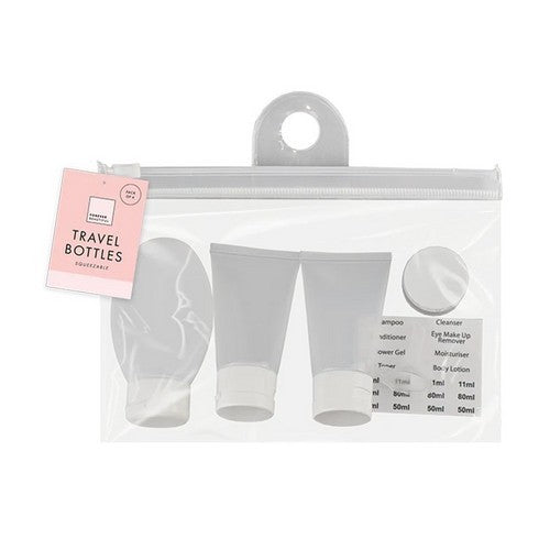Forever Beautiful Squeezable Travel Bottle Set 4pk