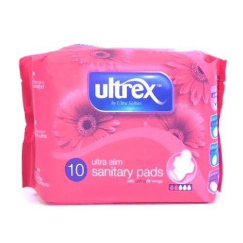 SI3374 Ultrex Ultra Slim Sanitary Pads with Ultra Fit Wings 10 Pack