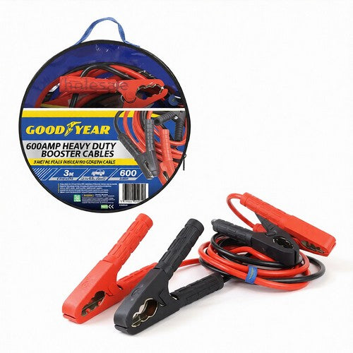 Goodyear 600amp Heavy Duty Booster Cables 3m