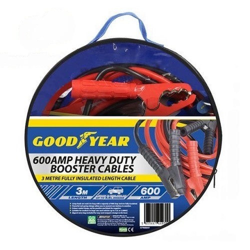 Goodyear 600amp Heavy Duty Booster Cables 3m