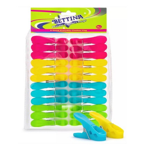 Bettina Large Plastic Clothes Pegs