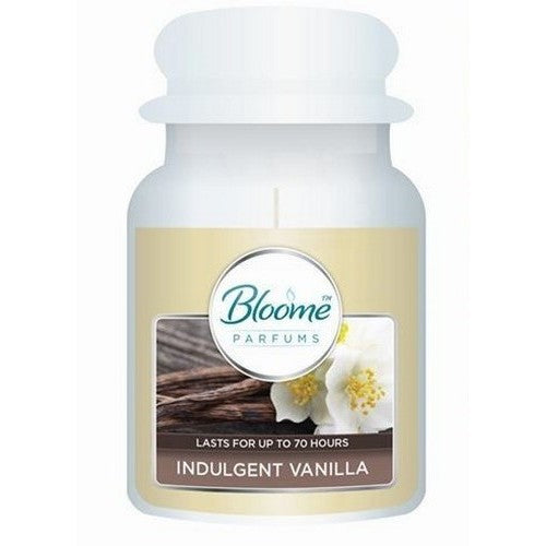 OTL315551 Bloome Perfumes Glass Jar Scented Candle 510g in Indulgent Vanilla