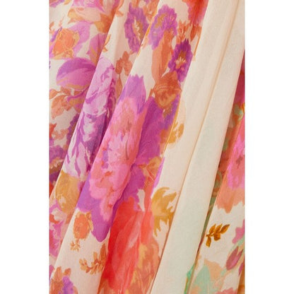 Raie Cutout Floral Maxi Dress in Multi