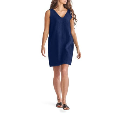 Next Linen Shift Dress Navy