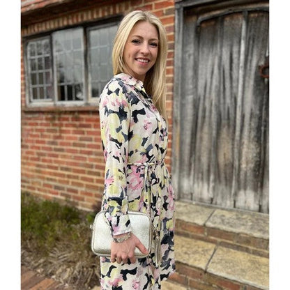 New Look Watercolour Floral Shirt Dress