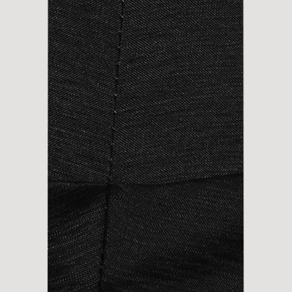 Ruffle Detail Mermaid Gown in Black