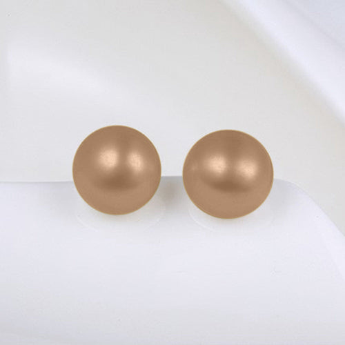 Pearl Stopper Stud Earring in Gold