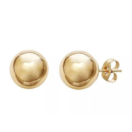 18K Gold Filled Ball Stud Earrings