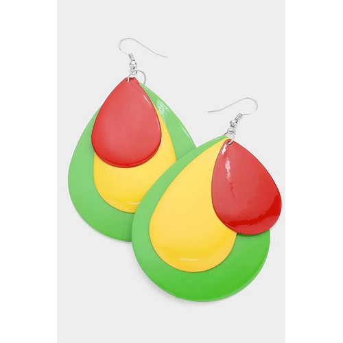 FE230 Independence Metal Teardrop Earring 