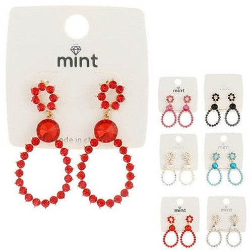 JAE-43660 Crystal Dangle Earring