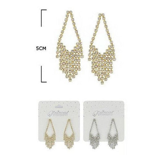 ES-70161GS Rhinestone Drop Earrings