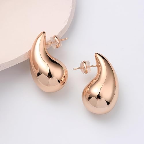 Water Drop Earring in Rose Gold