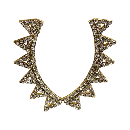 Rhinestone Spike Earring in Gold