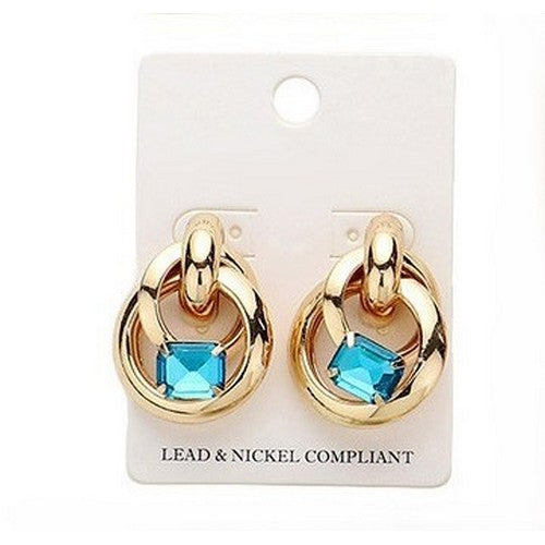 PKE5203 Chunky Ring Gen Earring in Blue