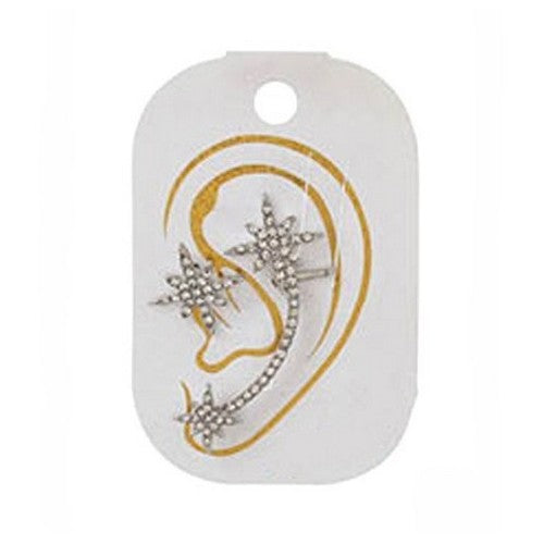 PKE9860 2Pc Rhinestone Cuff in Silver